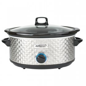 Brentwood Select SC-157S 7 Qt Slow Cooker, Silver