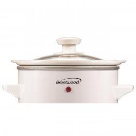 Brentwood SC-115W 1.5 Qt Slow Cooker, White