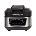 PowerXL Grill Air Fryer Combo Plus, 12-in-1 Electric Indoor Grill with 6-Quart Air Fryer Oven, Roast, Bake, and Slow Cook
