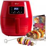 Deco Chef DCDAIR05RED Digital 5.8QT Electric Air Fryer Healthier & Faster Cooking Red (Renewed)