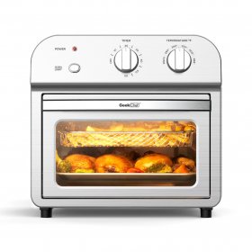 Geek Chef Air Fryer Toaster Oven, 4 Slice Convection Airfryer Countertop Oven,Reheat, Fry Oil-Free, Stainless Steel,1500W