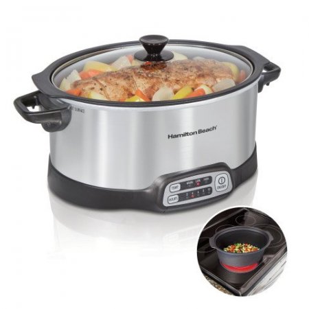 Hamilton Beach 6-Quart Stovetop Sear & Cook Slow Cooker 33662