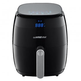 GoWISE USA 3.7-Quart 8-in-1 Touchscreen Air Fryer, Black