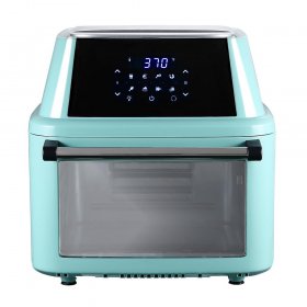 Ktaxon 16.91QT Air Fryer Oven Electric Rotisserie Oven with LED Digital Touchscreen Included 8 Accessories, Mint Green