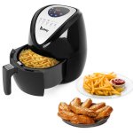 ZOKOP 2.85 Quart Large Digital Air Fryer w/ LCD Screen and Non-Stick Coating