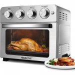 Geek Chef Air Fry Oven, Countertop Toaster Oven, 3-Rack Levels, 16 Preset Modes, Stainless Steel (23Qt 1700W)