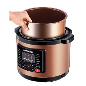 GoWISE USA 8-Quart 12-in-1 Electric Programmable Pressure Cooker (Copper)