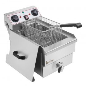 ZOKOP 1500W Electric Deep Fryer 12.5QT Commercial/Home Stainless Steel Restaurant Fry Basket