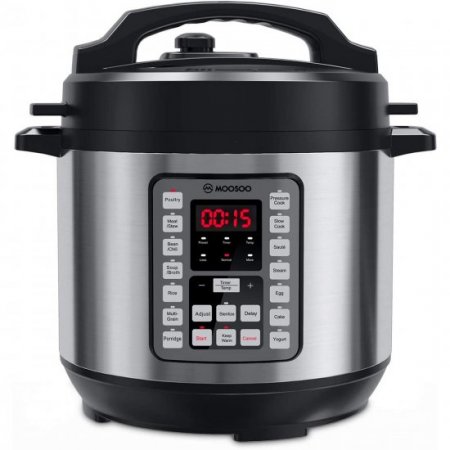 MOOSOO 14 One-Touch IMD Smart Touch Electric Pressure Cooker, 8 Quart Programmable Stainless Steel Pressure Pot DDAC3