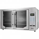 Oster French Convection Countertop and Toaster Oven | Single Door Pull and Digital Controls | Stainless Steel, Extra Large