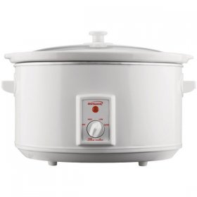 Brentwood SC-165W 8 Qt Slow Cooker, White