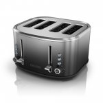 BLACK+DECKER 4-Slice Extra-Wide Slot Toaster, Bagel Toaster, Stainless SteelTR4310FBD