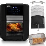 Deco Chef 12.7 QT Digital Air Fryer Oven with 8 Preset Cooking Modes,1700W Power, Cool-Touch Housing, Includes Rotisserie Set, 3 Roasting Racks, Oil Drip Tray, Rotating Basket, ETL Certified (Black)