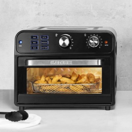 Kalorik Digital Air Fryer Toaster Oven Black 22 Quart AFO 46110 BK