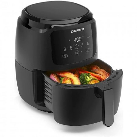 Chefman Digital Air Fryer, 5-Quart, Matte Black