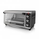 BLACK+DECKER 8-Slice Extra-Wide Stainless Steel, Black Convection Countertop Toaster Oven, Stainless Steel, TO3250XSB
