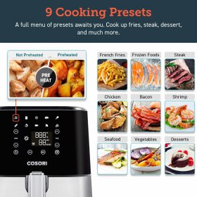 Cosori CP258-AF Stainless Steel Air Fryer 5.8QT
