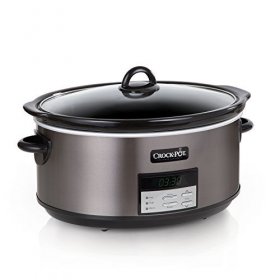 Crock-Pot SCCPVFC800-DS 8-Quart Slow Cooker, Programmable, Black Stainless,