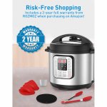 Rozmoz 11-In-1 Electric Pressure Cooker Instant LCD Digital Pressure Pot 6 Qt