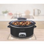 Crock-Pot 4.5 Quart Lift & Serve Programmable Slow Cooker, Black