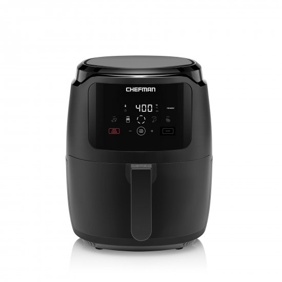 Chefman Digital Air Fryer, 5-Quart, Matte Black