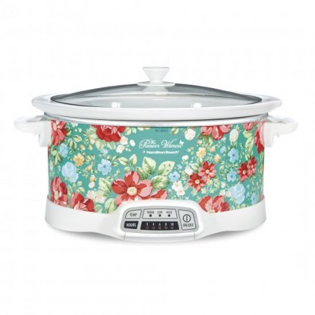 The Pioneer Woman Vintage Floral 7-Quart Programmable Slow Cooker, 33479