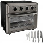 Cuisinart TOA-60BKS Convection Toaster Oven Air Fryer with Light, Black Bundle with Cuisinart Advantage 12-Piece Gray Knife Set with Blade Guards
