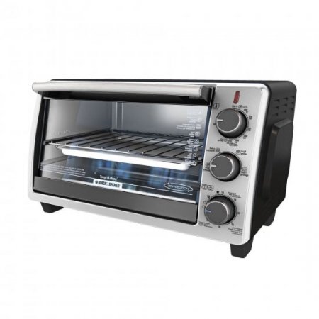 BLACK+DECKER 6-Slice Toaster Oven, Black, TO1950SBD