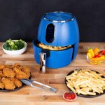 Kalorik 3.2QT Touchscreen Air Fryer with 8 Presets, Blue FT 47859 BL