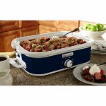 Crock-Pot SCCPCCM350-BL Manual Slow Cooker, Navy Blue