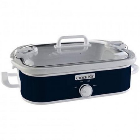 Crock-Pot SCCPCCM350-BL Manual Slow Cooker, Navy Blue