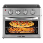 Chefman Air Fryer Toaster Oven with Auto Shut-Off, 26 QT, Stainless Steel