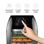 Chefman Digital Air Fryer+ Rotisserie, Dehydrator, Oven, Black, 10L