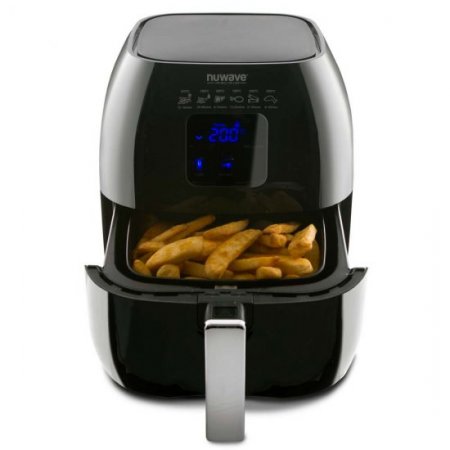 NuWave 3-Quart 2-Pieces Non-Stick Air Fryer, Black