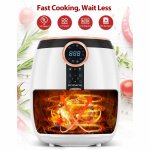 Rozmoz Air Fryer, 5.2QT Air Fryer Oven, 8-in-1 Electric Hot Air Fryers Oven Oilless Cooker with Digital LCD Screen, Temp/Time Control, Auto Shutoff & Overheat Protection, Nonstick Basket, 1500W