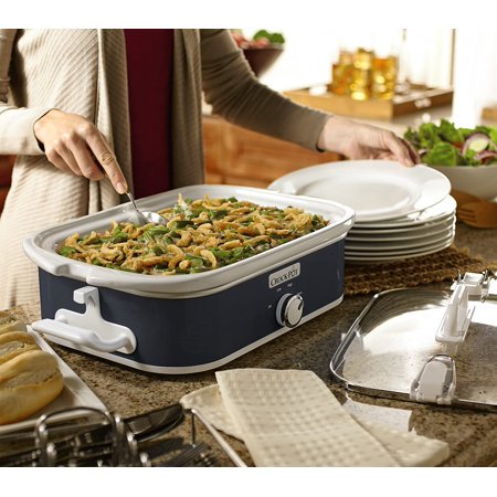 Crock-Pot 3.5-Quart Casserole Crock Manual Slow Cooker, Charcoal